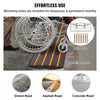 VEVOR Curb Ramp, 2 Pack, 2.6" Rise, Rubber Driveway Ramps, Heavy Duty 33069 lbs Weight Capacity Threshold Ramp, Curbside Bridge Ramps for Loading Dock Garage Sidewalk, Expandable Full Ramp Set