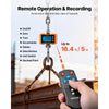VEVOR Digital Crane Scale, 4400 lbs/2000 kg Max Capacity, Heavy Duty Industrial Hanging Scale with Cast Aluminum Case & LCD Display, 1 lbs Division & 3 Unit Switch, Remote Control for Garage Factory