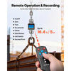 VEVOR Digital Crane Scale, 6600 lbs/3000 kg Max Capacity, Heavy Duty Industrial Hanging Scale with Cast Aluminum Case & LCD Display, 1 lbs Division & 3 Unit Switch, Remote Control for Garage Factory