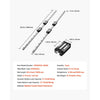 VEVOR Linear Rail Guide Kit, HGR20, 2Pcs 1000 mm (39.4 inch) Linear Motion Rails and 4Pcs Bearing Slide Blocks, Anti Rust and High Precision Kit, for DIY, CNC Routers, Lathes, Mills, 3D Printers