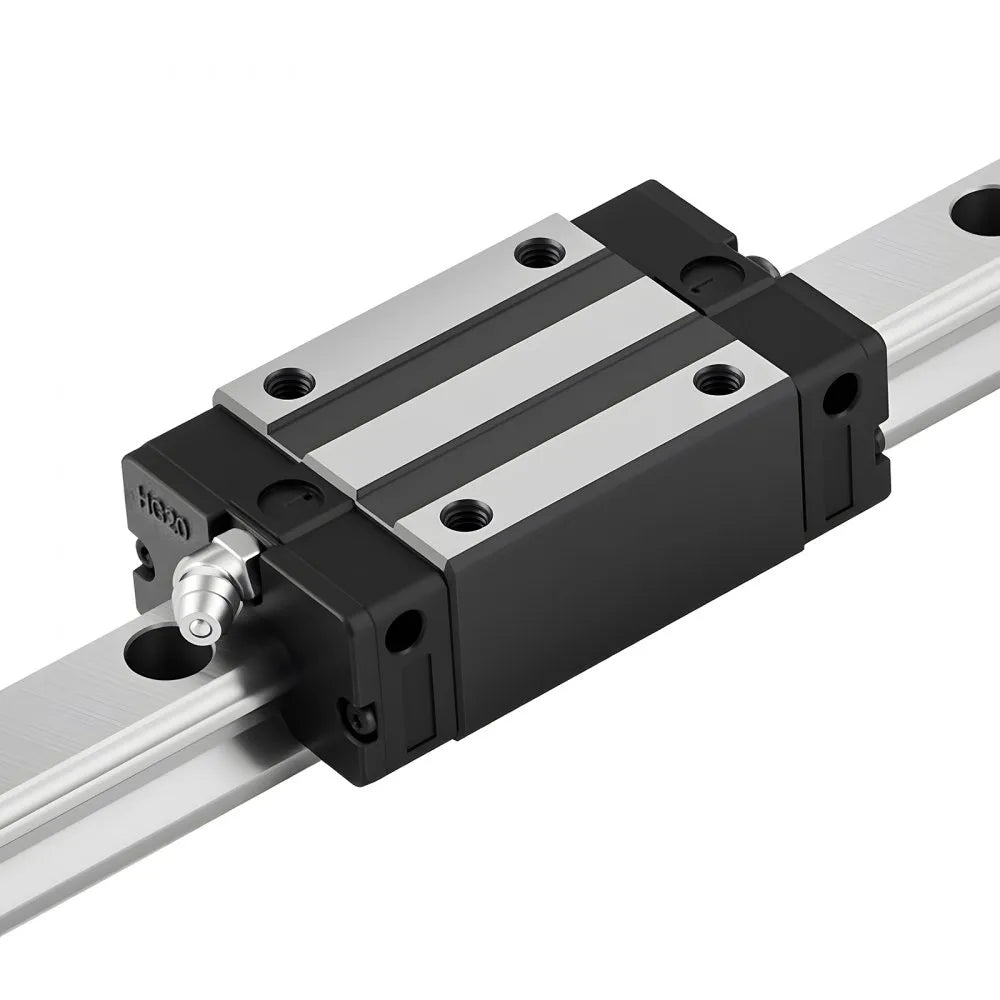 VEVOR Linear Rail Guide Kit, HGR20, 2Pcs 2000 mm (78.74 inch) Linear Motion Rails and 4Pcs Bearing Slide Blocks, Anti Rust and High Precision Kit, for DIY, CNC Routers, Lathes, Mills, 3D Printers