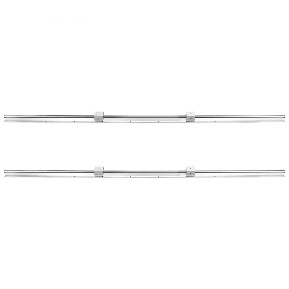VEVOR Linear Guide Rail Set, SBR16 1500mm, 2 PCS 59 in/1500 mm SBR16 Guide Rails and 4 PCS SBR16UU Slide Blocks, Linear Rails and Bearings Kit for Automated Machines DIY Project CNC Router Machines