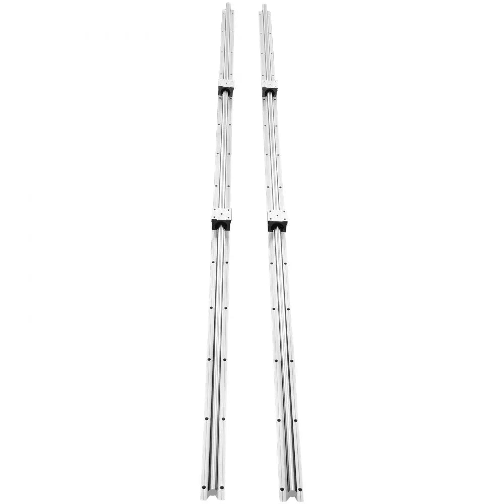 VEVOR Linear Guide Rail Set, SBR16 2000mm, 2 PCS 78.7 in/2000 mm SBR16 Guide Rails and 4 PCS SBR16UU Slide Blocks, Linear Rails and Bearings Kit for Automated Machines DIY Project CNC Router Machines