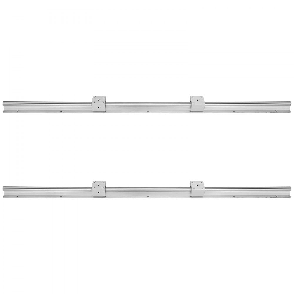 VEVOR Linear Guide Rail Set, SBR16 800mm, 2 PCS 31.5 in/800 mm SBR16 Guide Rails and 4 PCS SBR16UU Slide Blocks, Linear Rails and Bearings Kit for Automated Machines DIY Project CNC Router Machines