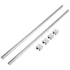 VEVOR Linear Motion Set, SBR20 1500mm, Comes with Two 59 in/1500 mm SBR20 Rails & Four SBR20UU Blocks, Ideal for DIY CNC and Automation Tasks