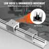 VEVOR Linear Motion Set, SBR20 2200mm, Comes with Two 86.6-inch SBR20 Rails & Four SBR20UU Blocks, Ideal for DIY CNC & Automated Projects