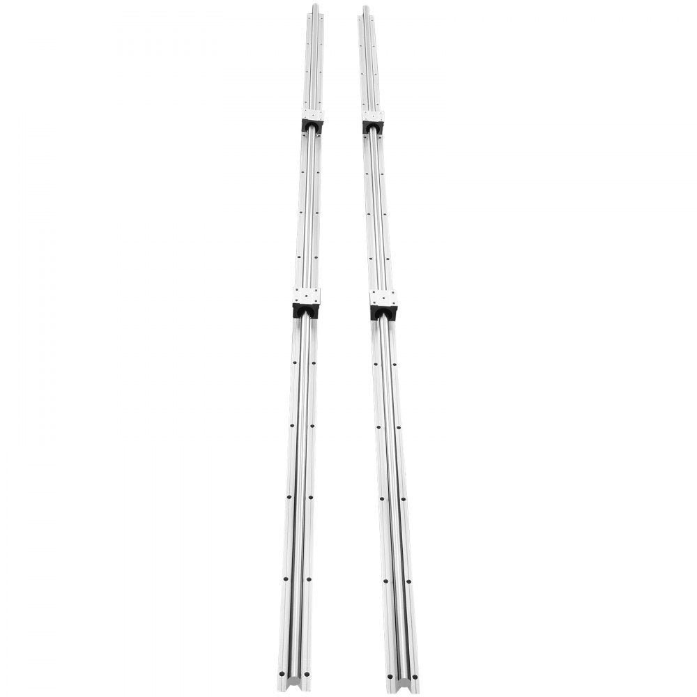 VEVOR Linear Motion Set, SBR20 2200mm, Comes with Two 86.6-inch SBR20 Rails & Four SBR20UU Blocks, Ideal for DIY CNC & Automated Projects