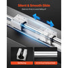 VEVOR Linear Rail Kit, SBR20, 2Pcs 2000 mm (78.74 inch) Linear Motion Guide Rails and 4Pcs Bearing Slide Blocks, Fully Supported Shaft, for Cutting, Grinding, Milling, Drilling Machines, and More