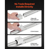 VEVOR Linear Rail Kit, SBR20, 2Pcs 2000 mm (78.74 inch) Linear Motion Guide Rails and 4Pcs Bearing Slide Blocks, Fully Supported Shaft, for Cutting, Grinding, Milling, Drilling Machines, and More