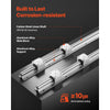 VEVOR Linear Rail Kit, SBR25, 2Pcs 1200 mm (47.24 inch) Linear Motion Guide Rails and 4Pcs Bearing Slide Blocks, Fully Supported Shaft, for Cutting, Grinding, Milling, Drilling Machines, and More