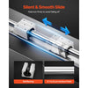 VEVOR Linear Rail Kit, SBR25, 2Pcs 1200 mm (47.24 inch) Linear Motion Guide Rails and 4Pcs Bearing Slide Blocks, Fully Supported Shaft, for Cutting, Grinding, Milling, Drilling Machines, and More