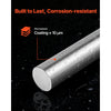 VEVOR 2PCS Linear Motion Rod, 20 mm x 1200 mm (0.79 x 47.24 in), SFC20 Carbon Steel Linear Rod Shaft, Anti Rust and High Precision, High Hardness Shaft, for Cutting Grinding Milling Drilling Machine