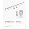 VEVOR 2PCS Linear Motion Rod, 20 mm x 1200 mm (0.79 x 47.24 in), SFC20 Carbon Steel Linear Rod Shaft, Anti Rust and High Precision, High Hardness Shaft, for Cutting Grinding Milling Drilling Machine