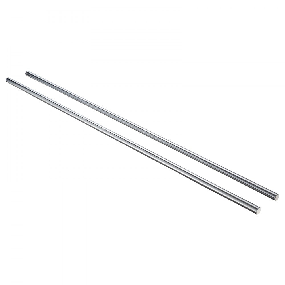 VEVOR 2PCS Linear Motion Rod, 20 mm x 1200 mm (0.79 x 47.24 in), SFC20 Carbon Steel Linear Rod Shaft, Anti Rust and High Precision, High Hardness Shaft, for Cutting Grinding Milling Drilling Machine