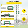 VEVOR Linear Guide Rail 2Pcs HGR20-2000mm Linear Slide Rail with 1Pcs RM1605-2000mm Ballscrew with BF12/BK12 Kit Linear Slide Rail Guide Rail Square for DIY CNC Routers Lathes Mills