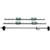VEVOR Linear Guide Rail 2Pcs HGR20-2000mm Linear Slide Rail with 1Pcs RM1605-2000mm Ballscrew with BF12/BK12 Kit Linear Slide Rail Guide Rail Square for DIY CNC Routers Lathes Mills
