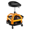 VEVOR Rolling Shop Stool, Heavy-Duty Pneumatic Garage Seat with 300 lbs Capacity, Adjustable Height Roller Creeper Seat, 360° Swivel Padded Workshop Stool with Casters, for Garage, Shop & Auto Repair