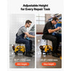 VEVOR Rolling Shop Stool with Wheels, 19.7"-25.6" Adjustable Height, 360° Swivel, 330 lbs Capacity, Garage Work Mechanic Stool with Backrest, Tool Tray Storage, Padded Seat Shop Chair, Black/Yellow