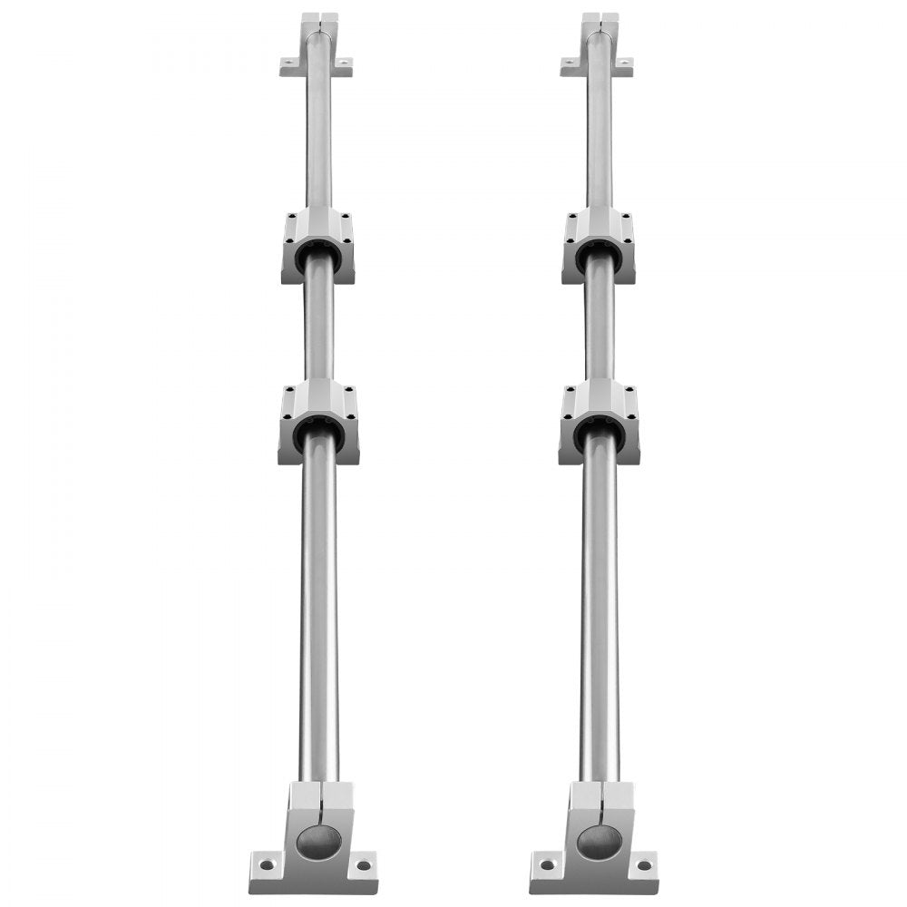 VEVOR Linear Motion Kit, SFC16 1000mm, Includes 2 Rails of 39.4 inches, 4 SC16 Carriage Blocks, and 4 Support Brackets, Ideal for CNC and Automation Projects