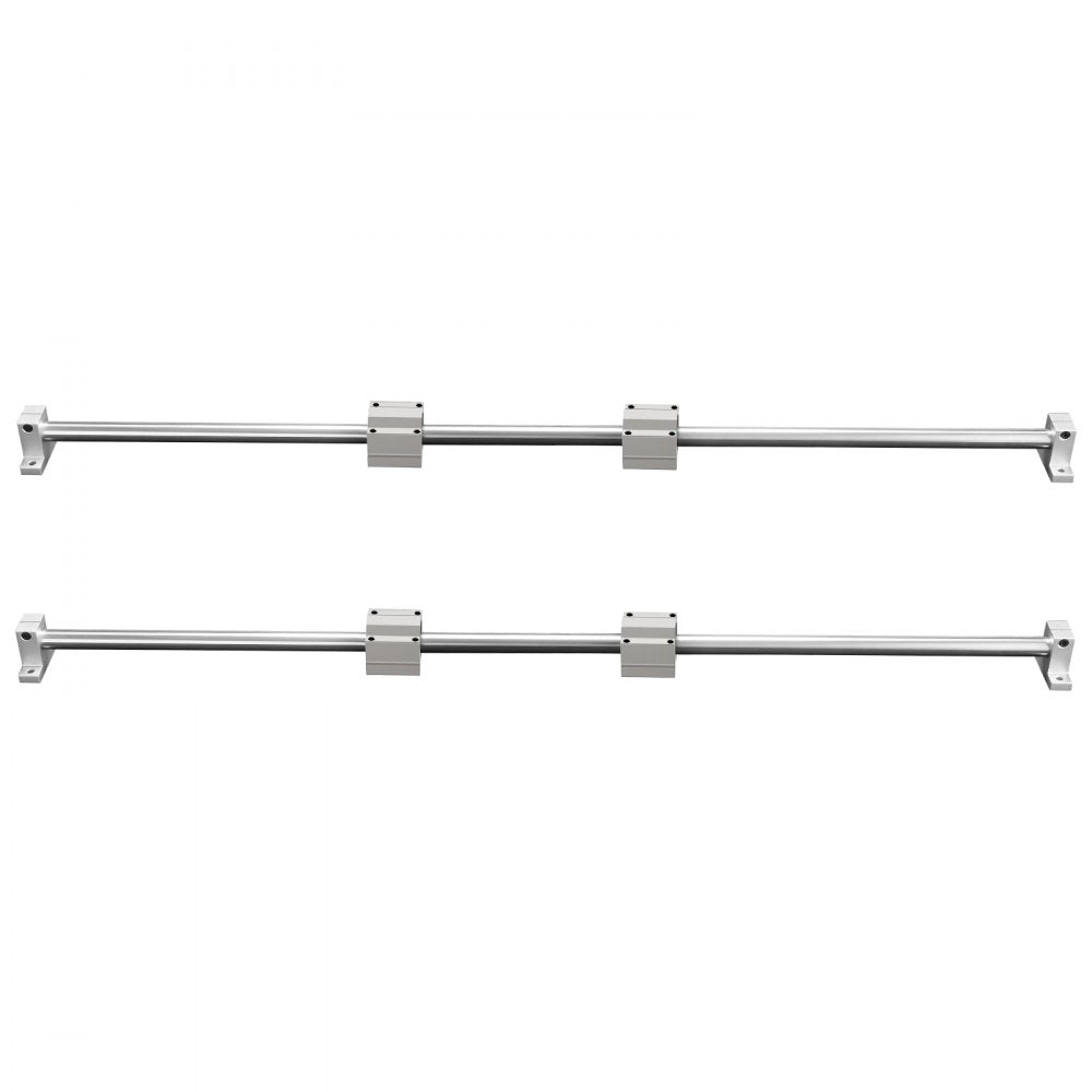 VEVOR Linear Guide Rail Set, SFC20 1200 mm, 2 PCS 47.2 in/1200 mm SFC20 Guide Rails 4 PCS SC20 Slide Blocks 4 PCS Rail Supports, Linear Rails and Bearings Kit for Automated Machines CNC DIY Project