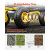 VEVOR 500 Lbs Steel Garden Cart, Heavy Duty Garden Wagon Cart Pullable on Wheels, Metal Yard Utility Wagon Carts with 10" All Terrain Tires, Mesh Removable Sides and 180°Rotating Handle