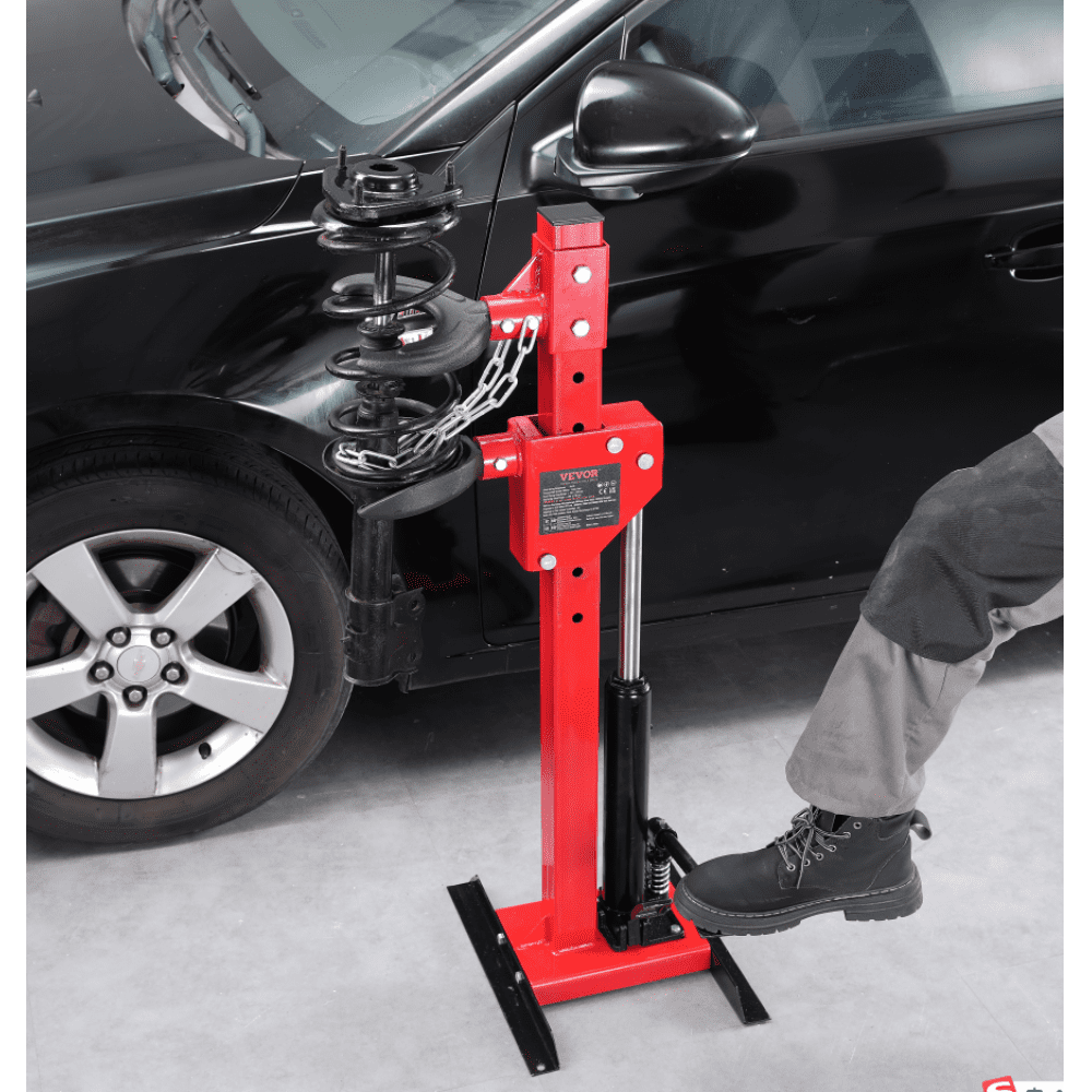VEVOR Strut Spring Compressor, 4.5 Ton/9920 LBS Hydraulic Jack Capacity, 1 Ton Rated Compression Force, Auto Strut Coil Spring Compressor Tool, Hydraulic Spring Compressor for Strut Spring Removing