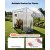 VEVOR Walk-in Greenhouse, 76.8" x 30.3" x 66.1" Greenhouse for Outdoors with Windows, PE Cover, Roll-Up Zipper Door, Walk in Green House Kit, Portable Plant Garden Hot House for Backyard, Outside