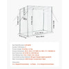 VEVOR Walk-in Greenhouse, 76.8" x 30.3" x 66.1" Greenhouse for Outdoors with Windows, PE Cover, Roll-Up Zipper Door, Walk in Green House Kit, Portable Plant Garden Hot House for Backyard, Outside