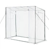 VEVOR Walk-in Greenhouse, 76.8" x 30.3" x 66.1" Greenhouse for Outdoors with Windows, PE Cover, Roll-Up Zipper Door, Walk in Green House Kit, Portable Plant Garden Hot House for Backyard, Outside