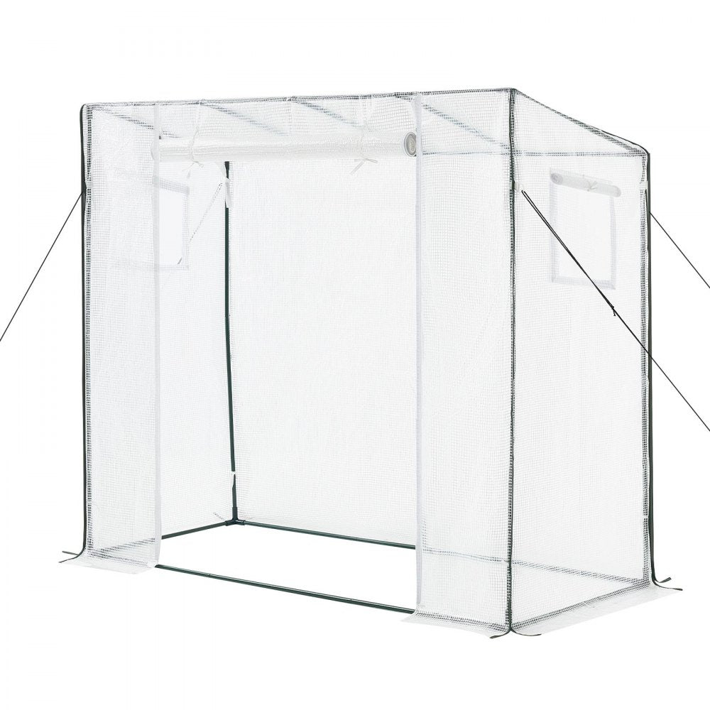 VEVOR Walk-in Greenhouse, 76.8" x 30.3" x 66.1" Greenhouse for Outdoors with Windows, PE Cover, Roll-Up Zipper Door, Walk in Green House Kit, Portable Plant Garden Hot House for Backyard, Outside