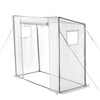 VEVOR Walk-in Greenhouse, 76.8" x 30.3" x 66.1" Greenhouse for Outdoors with Windows, PE Cover, Roll-Up Zipper Door, Walk in Green House Kit, Portable Plant Garden Hot House for Backyard, Outside