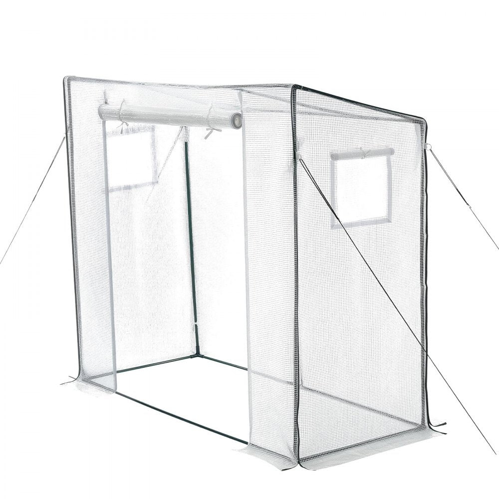 VEVOR Walk-in Greenhouse, 76.8" x 30.3" x 66.1" Greenhouse for Outdoors with Windows, PE Cover, Roll-Up Zipper Door, Walk in Green House Kit, Portable Plant Garden Hot House for Backyard, Outside