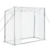 VEVOR Walk-in Greenhouse, 76.8" x 30.3" x 66.1" Greenhouse for Outdoors with Windows, PE Cover, Roll-Up Zipper Door, Walk in Green House Kit, Portable Plant Garden Hot House for Backyard, Outside