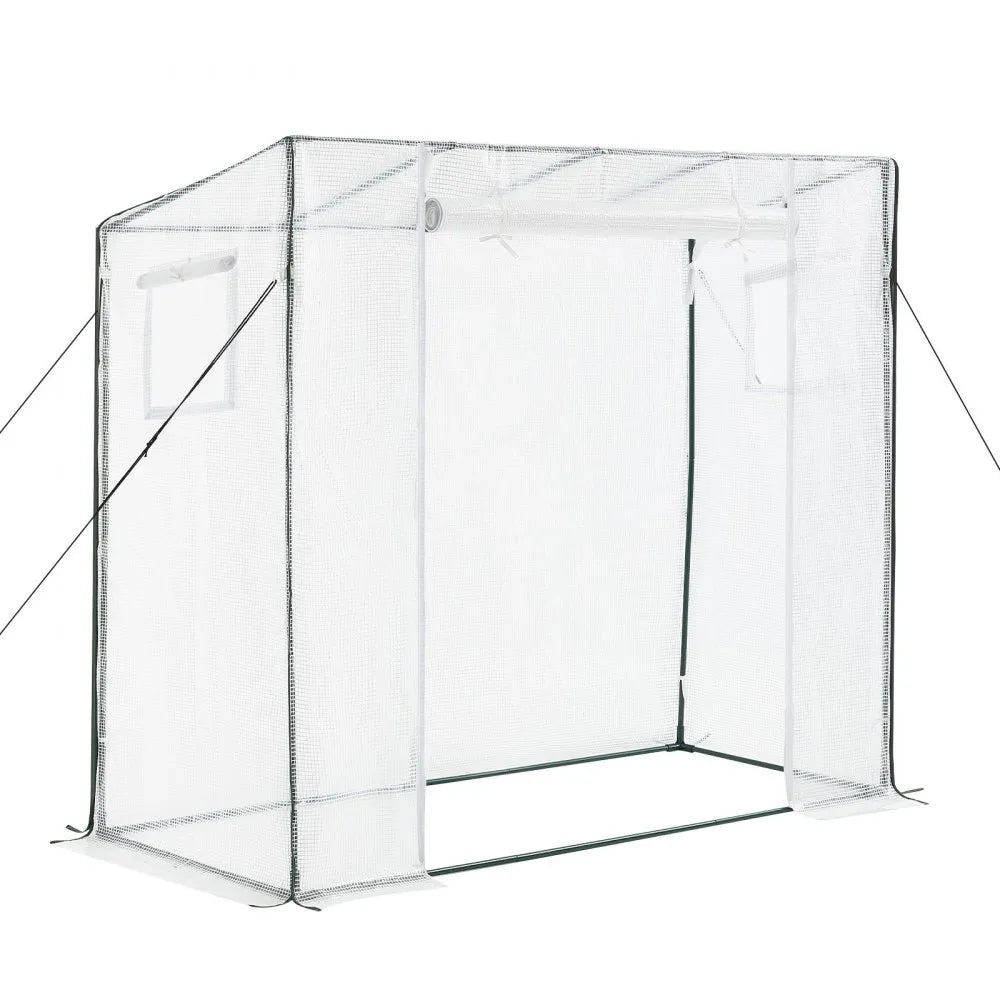 VEVOR Walk-in Greenhouse, 76.8" x 30.3" x 66.1" Greenhouse for Outdoors with Windows, PE Cover, Roll-Up Zipper Door, Walk in Green House Kit, Portable Plant Garden Hot House for Backyard, Outside