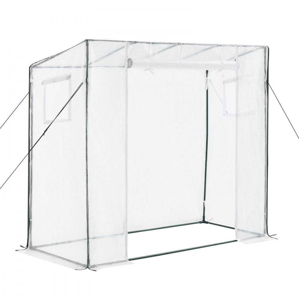 VEVOR Walk-in Greenhouse, 76.8" x 30.3" x 66.1" Greenhouse for Outdoors with Windows, PE Cover, Roll-Up Zipper Door, Walk in Green House Kit, Portable Plant Garden Hot House for Backyard, Outside