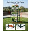 VEVOR Walk-in Green House, 78 x 39.4 x 78.7 in, Greenhouse with Shelves, High Strength PE Cover with Zipper Door and Steel Frame, Assembly in Minutes, Suitable for Planting and Storage
