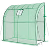 VEVOR Walk-in Green House, 78 x 39.4 x 78.7 in, Greenhouse with Shelves, High Strength PE Cover with Zipper Door and Steel Frame, Assembly in Minutes, Suitable for Planting and Storage
