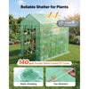 VEVOR Walk-in Green House, 54 x 81.1 x 77.2 in, Greenhouse with Shelves, High Strength PE Cover with Zipper Door and Steel Frame, Assembly in Minutes, Suitable for Planting and Storage