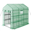 VEVOR Walk-in Green House, 54 x 81.1 x 77.2 in, Greenhouse with Shelves, High Strength PE Cover with Zipper Door and Steel Frame, Assembly in Minutes, Suitable for Planting and Storage