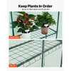 VEVOR Walk-in Greenhouse, 55.5" x 28.3" x 78.7" Greenhouse for Outdoors with PE Cover, 2 Tiers 4 Shelves, Roll-Up Zipper Door, Walk in Green House, Portable Plant Garden Hot House for Backyard Outside