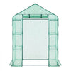 VEVOR Walk-in Greenhouse, 55.5" x 28.3" x 78.7" Greenhouse for Outdoors with PE Cover, 2 Tiers 4 Shelves, Roll-Up Zipper Door, Walk in Green House, Portable Plant Garden Hot House for Backyard Outside