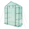 VEVOR Walk-in Greenhouse, 55.5" x 28.3" x 78.7" Greenhouse for Outdoors with PE Cover, 2 Tiers 4 Shelves, Roll-Up Zipper Door, Walk in Green House, Portable Plant Garden Hot House for Backyard Outside