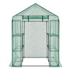 VEVOR Walk-in Greenhouse, 55.5" x 56.1" x 78.7" Greenhouse for Outdoors with PE Cover, 2 Tiers 8 Shelves, Roll-Up Zipper Door, Walk in Green House, Portable Plant Garden Hot House for Backyard Outside