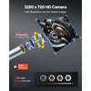 VEVOR Articulating Borescope with 0.15" Ultra Slim Lens, 4-Way 360° Articulated Endoscope Camera with Light, 6" HD IPS Screen, 8X Zoom, 7000mAh Inspection Camera for Auto & Tight Mechanical Spaces