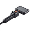 VEVOR 2-Way Dual-Lens Articulating Endoscope with Light, 1080P HD Industrial Borescope Inspection Camera with 0.24-inch Slim Articulated Probe, Rigid Snake Scope Cam for Wall Automotive Inspect-4.9FT