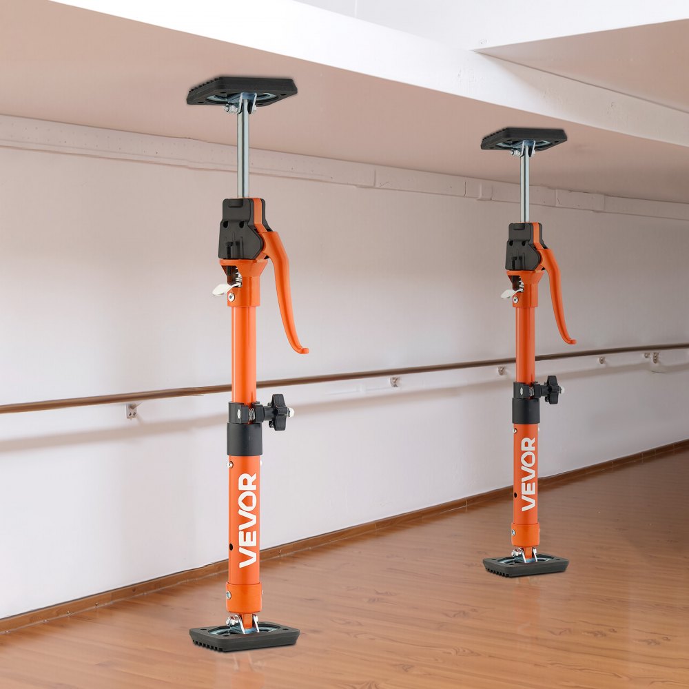 VEVOR Cabinet Jack Support Pole, 2-Pack, 15.75-23.6 Inch Steel Telescopic Quick Support Rod, Adjustable 3rd Hand System up to 220 lbs Capacity for Installing Cabinets, Lifting Drywall, Cargo Bars