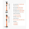 VEVOR Cabinet Jack Support Pole, 2-Pack, 18.9-29.5 Inch Steel Telescopic Quick Support Rod, Adjustable 3rd Hand System up to 220 lbs Capacity for Installing Cabinets, Lifting Drywall, Cargo Bars