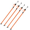 VEVOR Cabinet Jack Support Pole, 4-Pack, 49.2-114.6 Inch Steel Telescopic Quick Support Rod, Adjustable 3rd Hand System up to 198 lbs Capacity for Installing Cabinets, Lifting Drywall, Cargo Bars