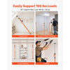 VEVOR Cabinet Jack Support Pole, 2-Pack, 49.2-114.6 Inch Steel Telescopic Quick Support Rod, Adjustable 3rd Hand System up to 198 lbs Capacity for Installing Cabinets, Lifting Drywall, Cargo Bars