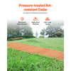 VEVOR Wooden Garden Pathway, 12 ft L x 17 in W, Non-Slip Straight Garden Walkway, Roll Out Cedar Outdoor Walkway Path with Wire Rope Connection, Decorative Garden Paver for Backyard Wedding Party